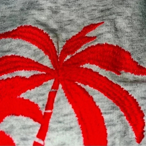 Old Navy Sweatshirt with hot pink neon embroidered palm tree on front - Picture 8 of 11